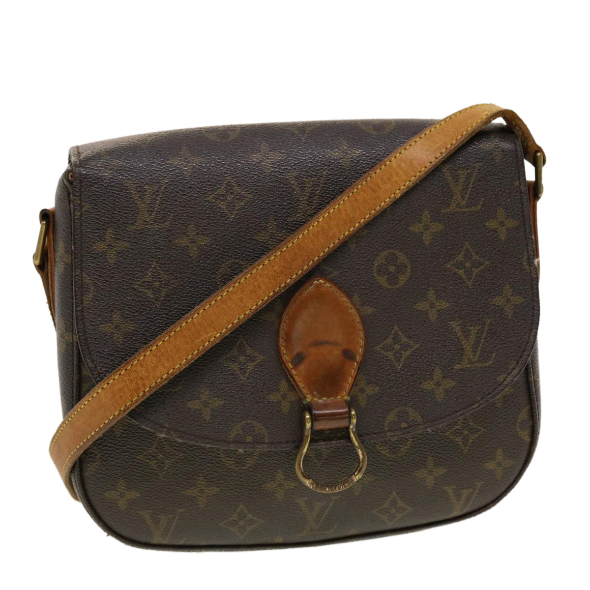 LOUIS VUITTON Monogram Saint Cloud GM Shoulder Bag M51242 LV Auth yk6701