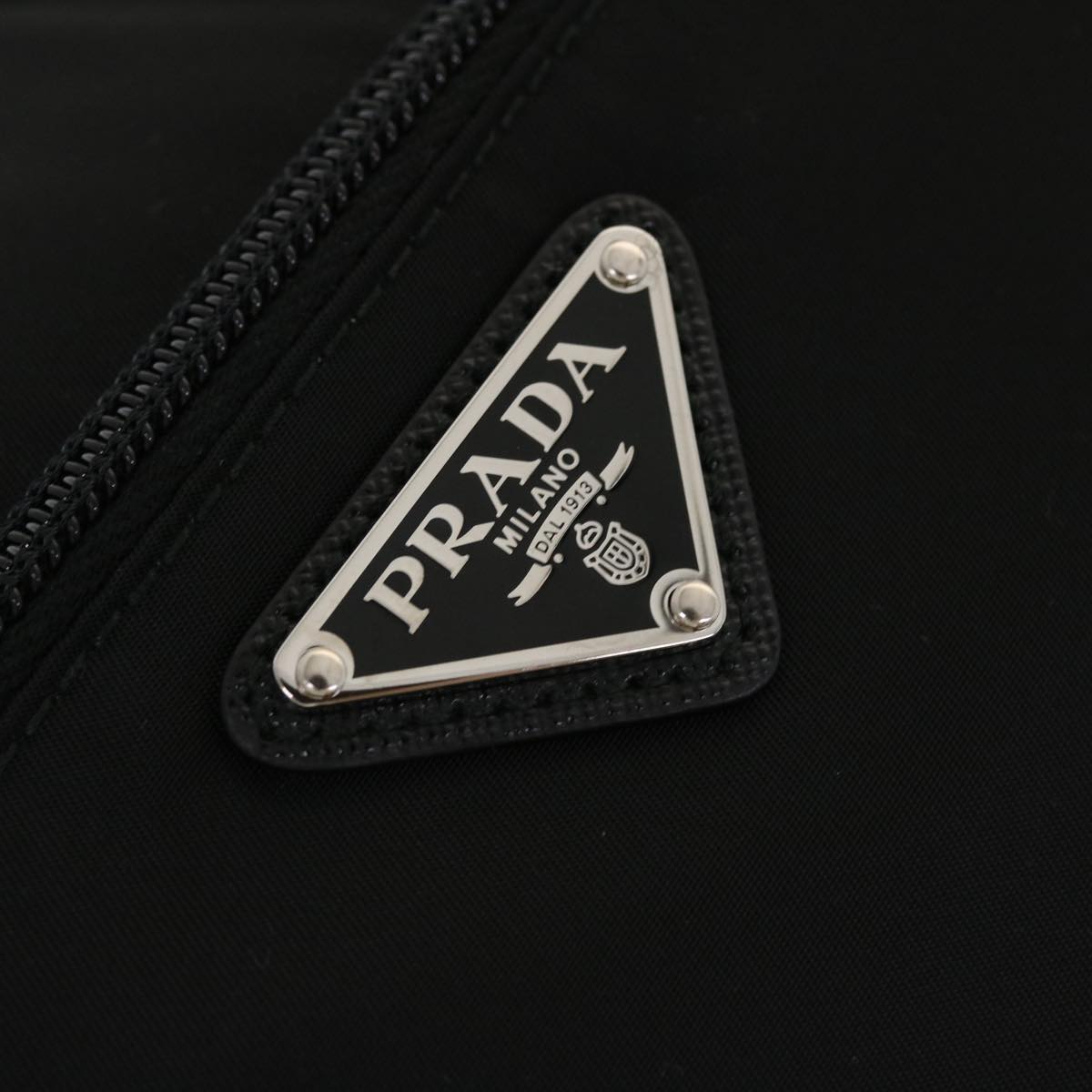 PRADA Shoulder Bag Nylon Black 1BC167 Auth yk6729