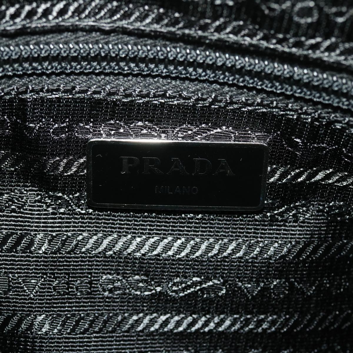 PRADA Shoulder Bag Nylon Black 1BC167 Auth yk6729