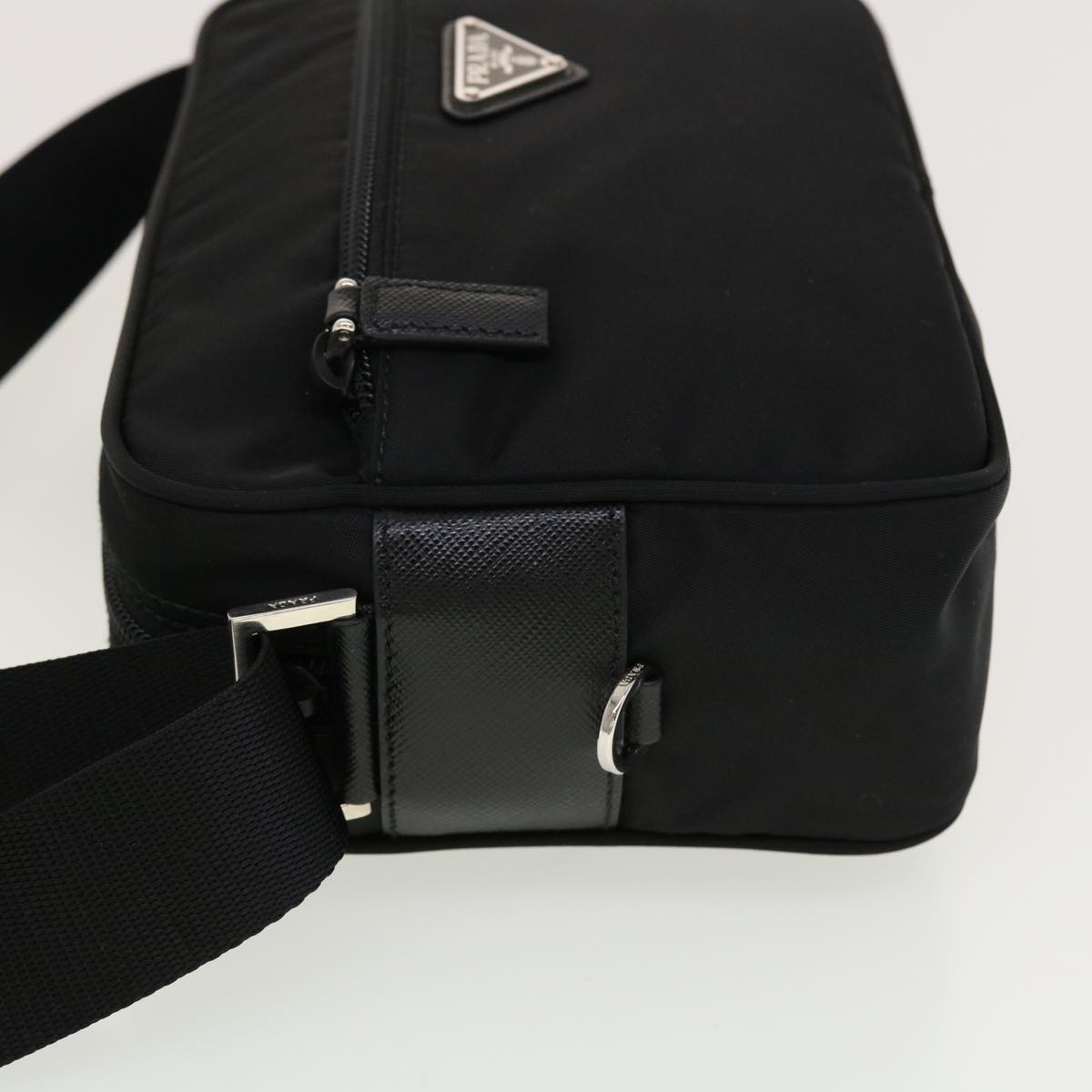 PRADA Shoulder Bag Nylon Black 1BC167 Auth yk6729