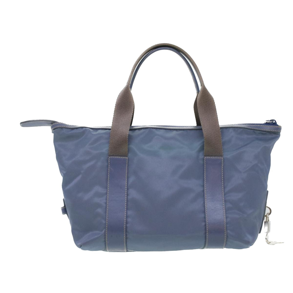 PRADA Hand Bag Nylon Blue Auth yk6770 - 0