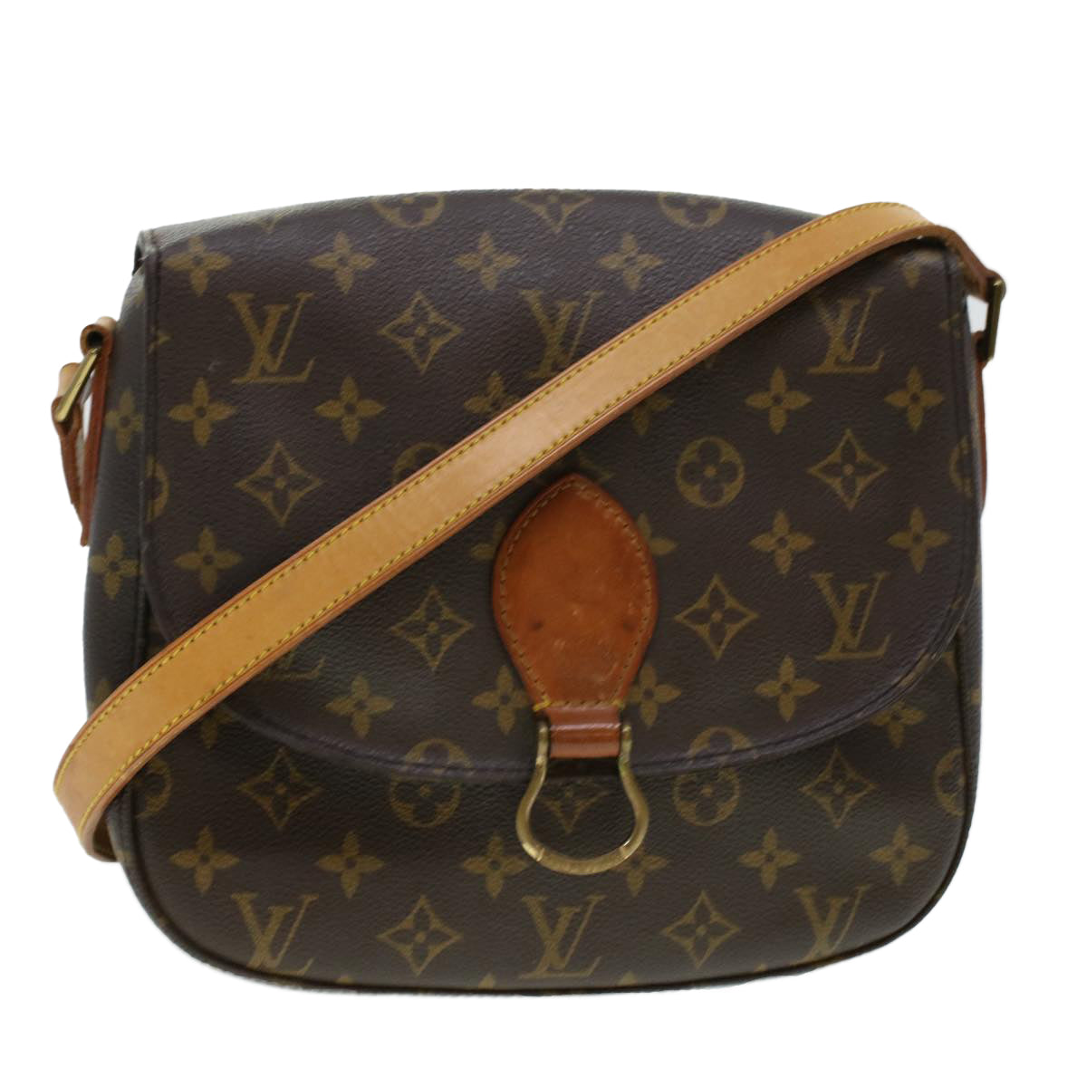 LOUIS VUITTON Monogram Saint Cloud GM Shoulder Bag M51242 LV Auth yk6784