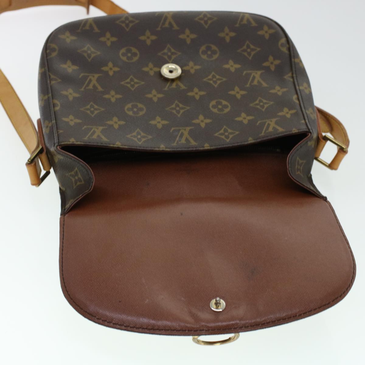 LOUIS VUITTON Monogram Saint Cloud GM Shoulder Bag M51242 LV Auth yk6784