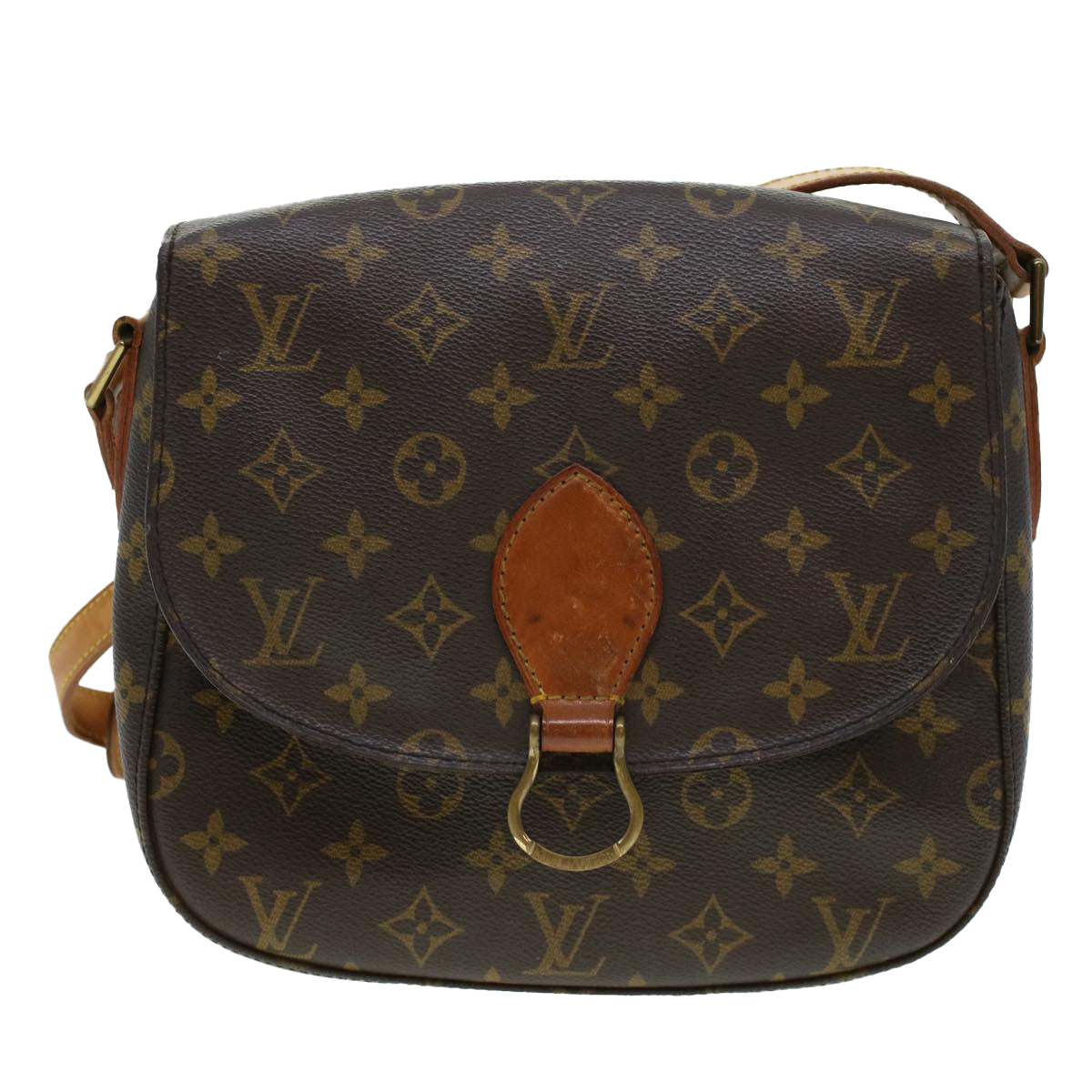 LOUIS VUITTON Monogram Saint Cloud GM Shoulder Bag M51242 LV Auth yk6784