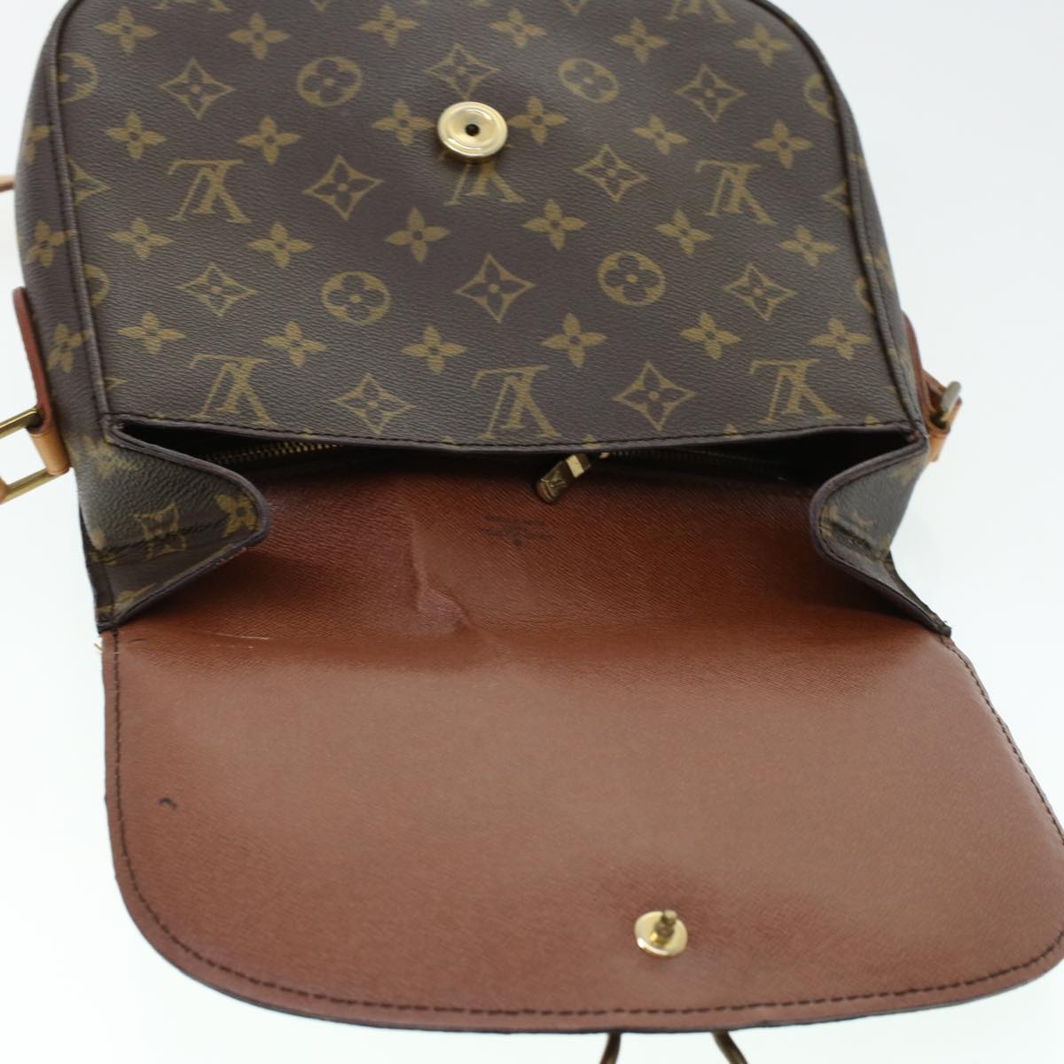 LOUIS VUITTON Monogram Saint Cloud GM Shoulder Bag M51242 LV Auth yk6812B