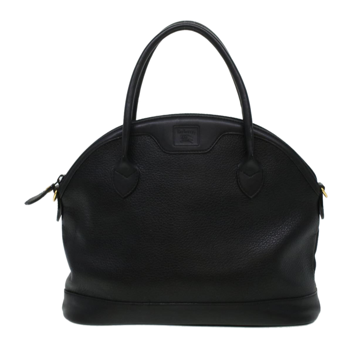 Burberrys Hand Bag Leather 2way Black Auth yk6818B - 0