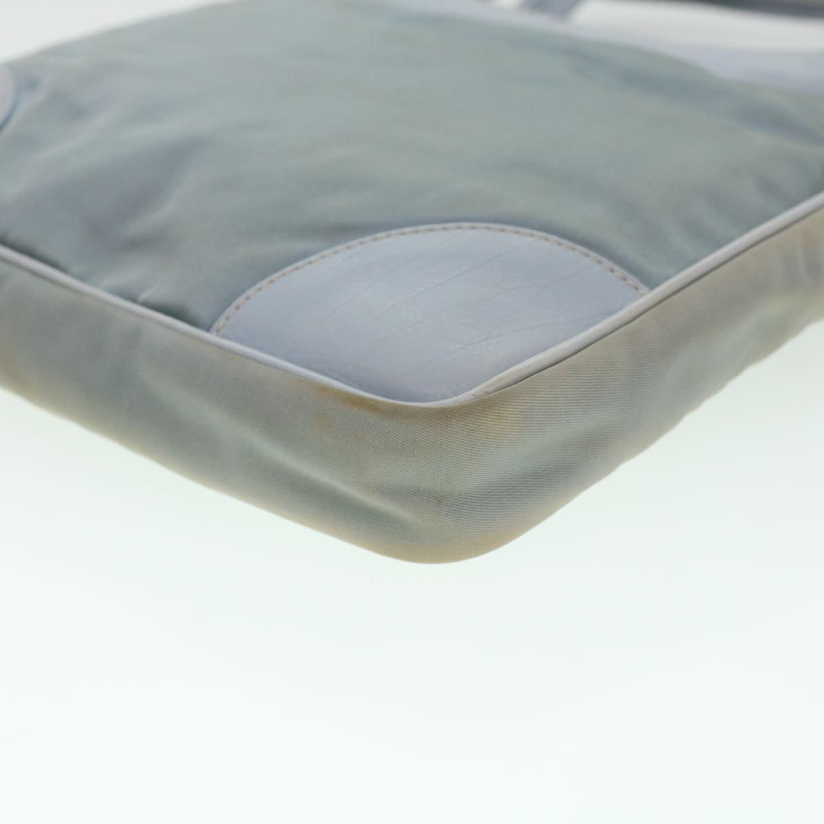 PRADA Shoulder Bag Nylon Blue Auth yk6849B