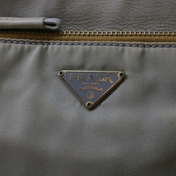 PRADA Shoulder Bag Nylon Blue Auth yk6849B