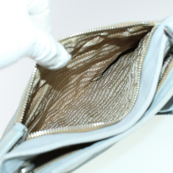 PRADA Shoulder Bag Nylon Blue Auth yk6849B