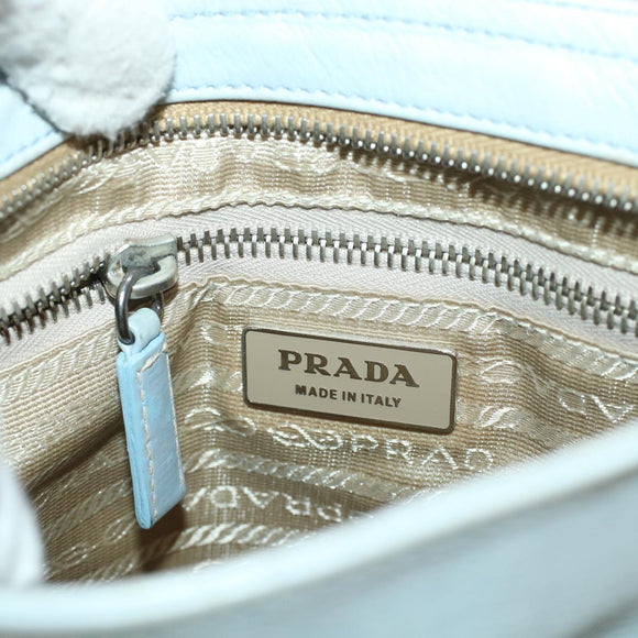 PRADA Shoulder Bag Nylon Blue Auth yk6849B