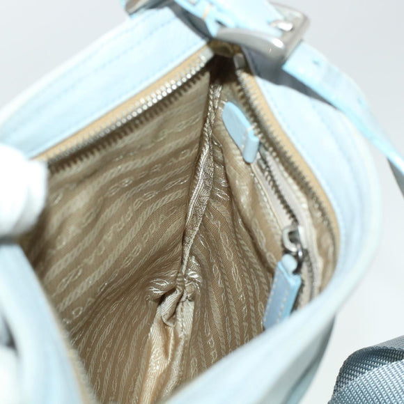 PRADA Shoulder Bag Nylon Blue Auth yk6849B