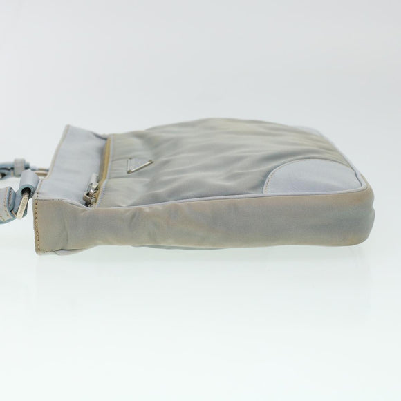 PRADA Shoulder Bag Nylon Blue Auth yk6849B