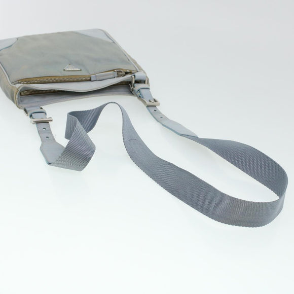PRADA Shoulder Bag Nylon Blue Auth yk6849B