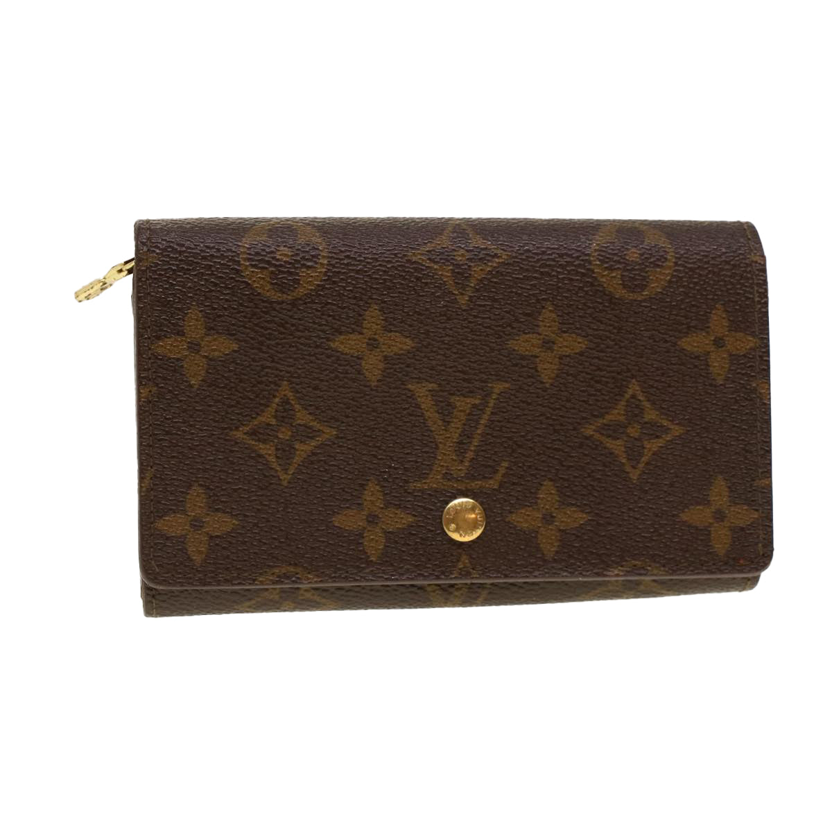 LOUIS VUITTON Monogram Porte Monnaie Billets Tresor Wallet M61730 Auth yk6861B