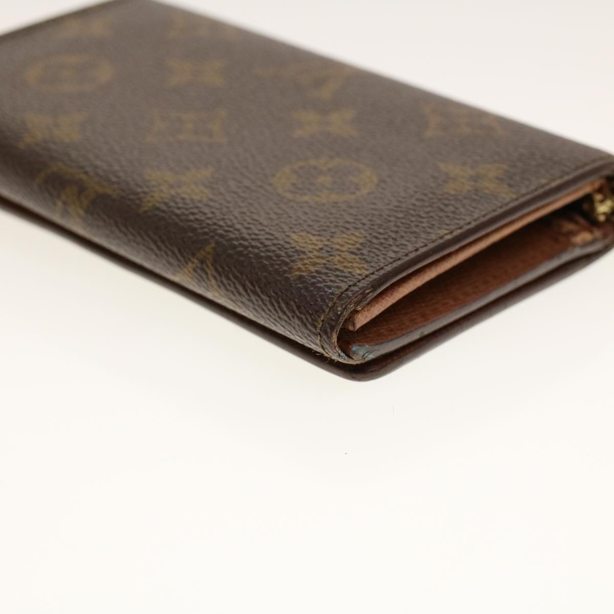 LOUIS VUITTON Monogram Porte Monnaie Billets Tresor Wallet M61730 Auth yk6861B