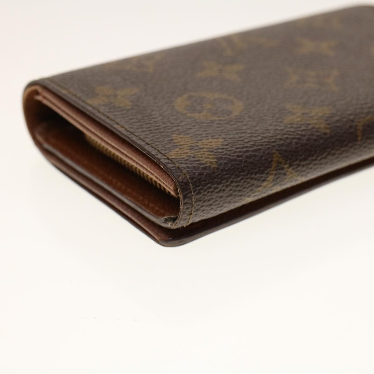 LOUIS VUITTON Monogram Porte Monnaie Billets Tresor Wallet M61730 Auth yk6861B