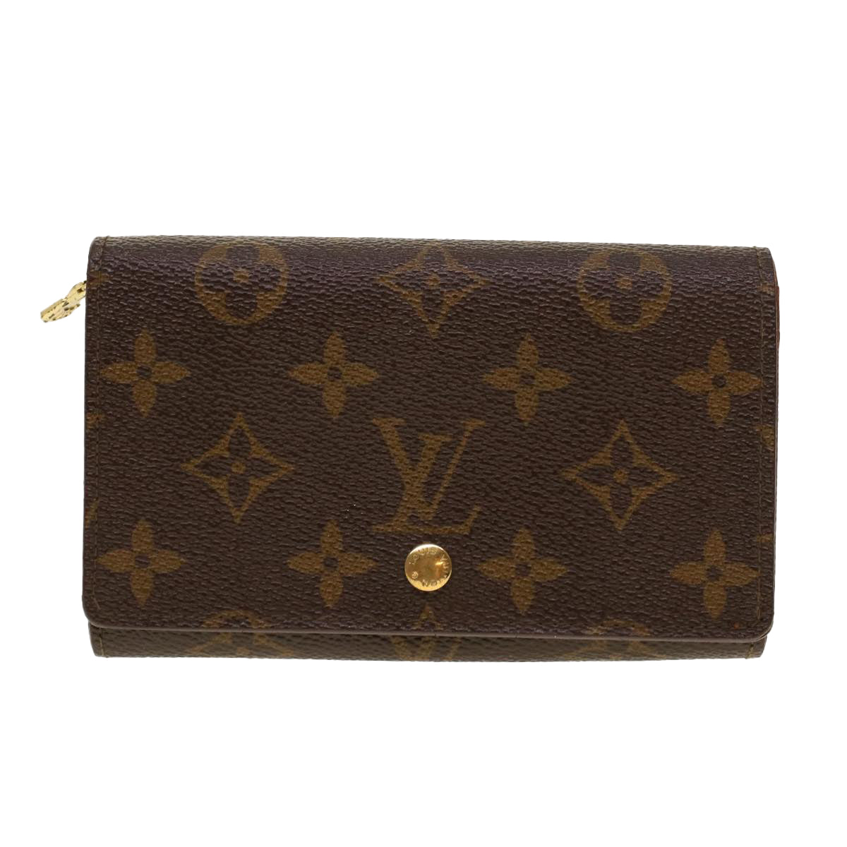 LOUIS VUITTON Monogram Porte Monnaie Billets Tresor Wallet M61730 Auth yk6861B