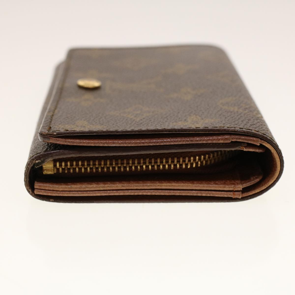 LOUIS VUITTON Monogram Porte Monnaie Billets Tresor Wallet M61730 Auth yk6861B