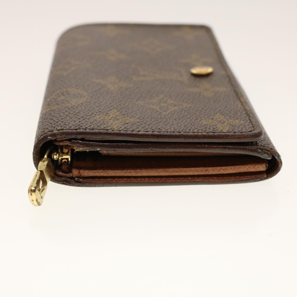 LOUIS VUITTON Monogram Porte Monnaie Billets Tresor Wallet M61730 Auth yk6861B