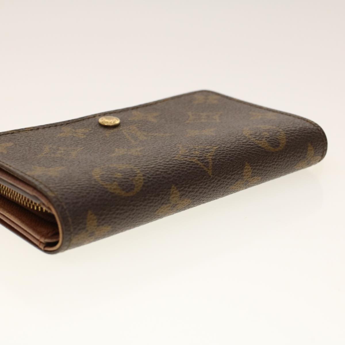 LOUIS VUITTON Monogram Porte Monnaie Billets Tresor Wallet M61730 Auth yk6861B