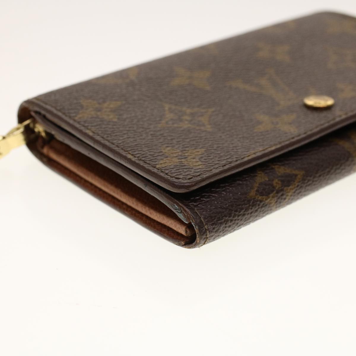 LOUIS VUITTON Monogram Porte Monnaie Billets Tresor Wallet M61730 Auth yk6861B