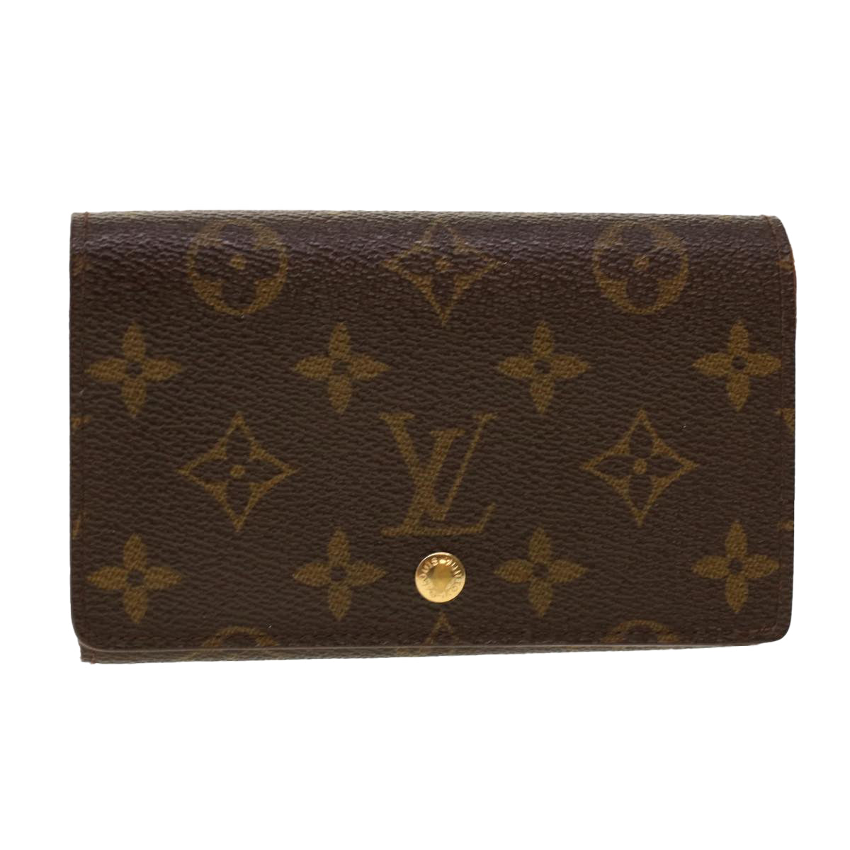 LOUIS VUITTON Monogram Porte Monnaie Billets Tresor Wallet M61730 Auth yk6862B