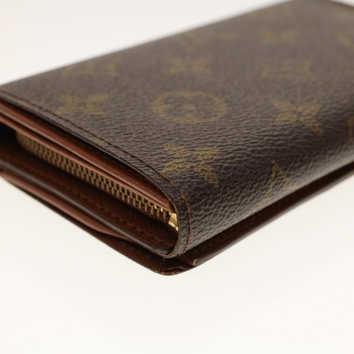 LOUIS VUITTON Monogram Porte Monnaie Billets Tresor Wallet M61730 Auth yk6862B