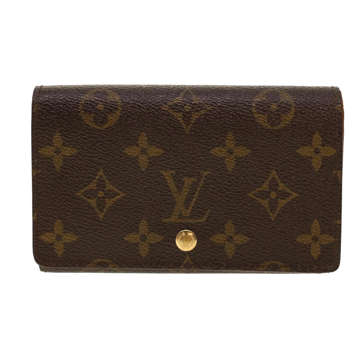 LOUIS VUITTON Monogram Porte Monnaie Billets Tresor Wallet M61730 Auth yk6862B