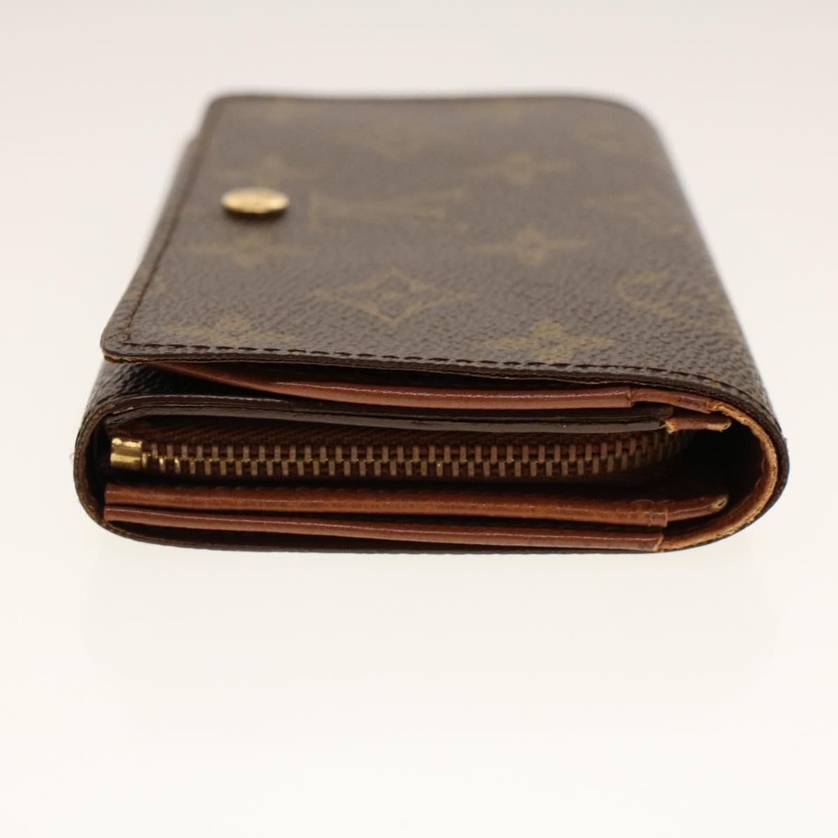 LOUIS VUITTON Monogram Porte Monnaie Billets Tresor Wallet M61730 Auth yk6862B