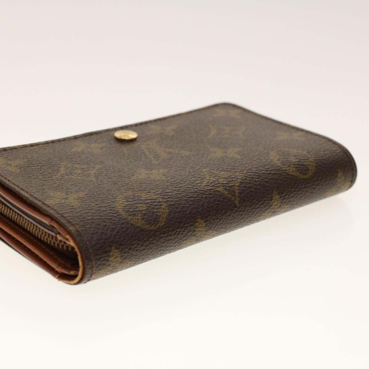 LOUIS VUITTON Monogram Porte Monnaie Billets Tresor Wallet M61730 Auth yk6862B