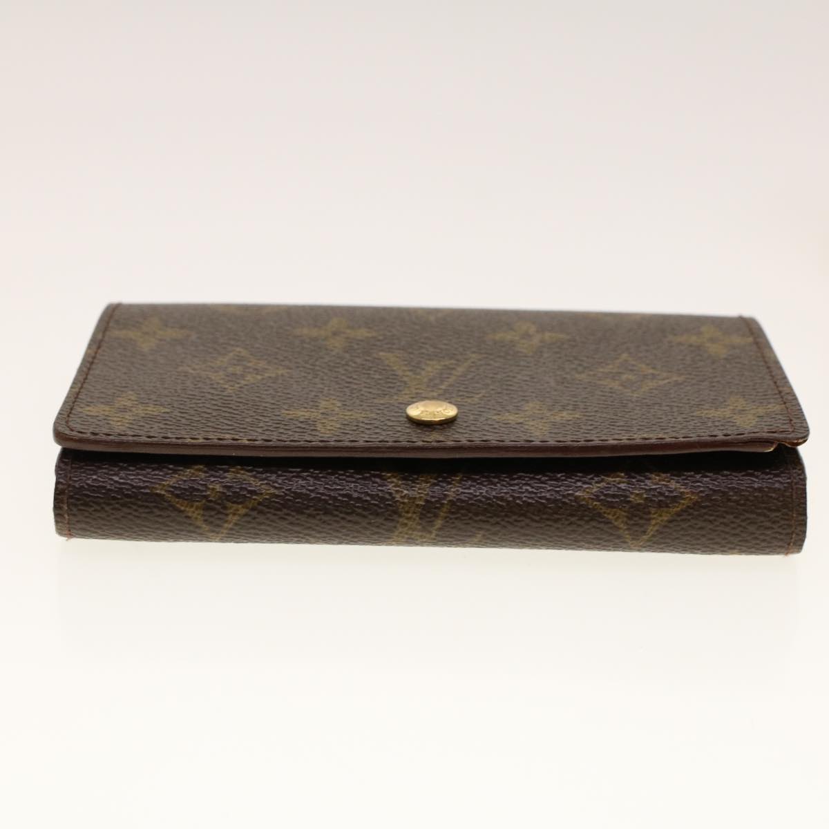 LOUIS VUITTON Monogram Porte Monnaie Billets Tresor Wallet M61730 Auth yk6862B