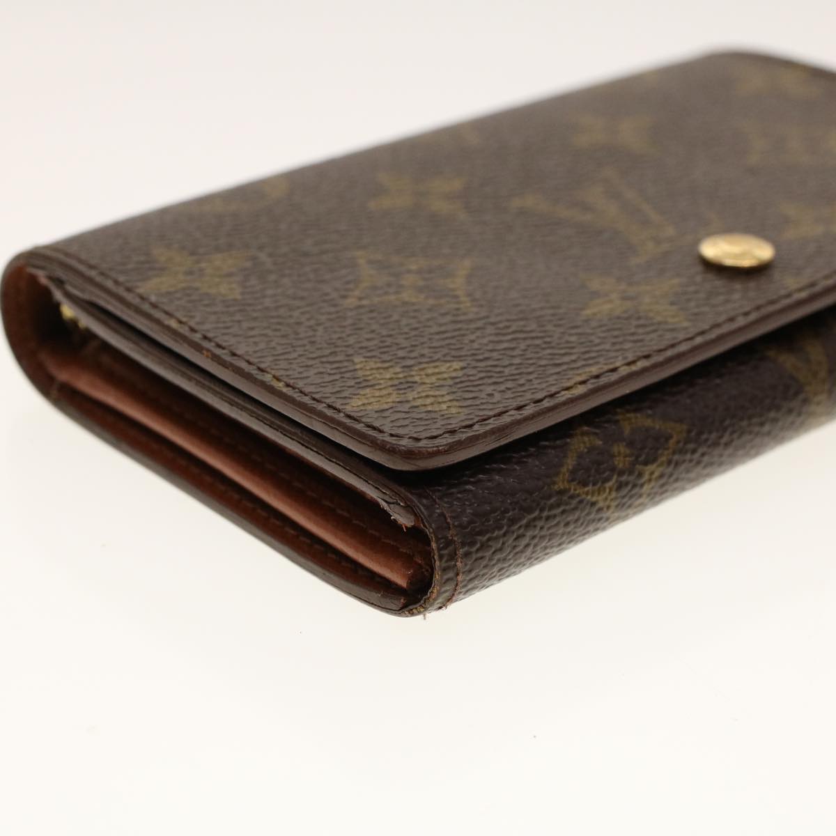 LOUIS VUITTON Monogram Porte Monnaie Billets Tresor Wallet M61730 Auth yk6862B