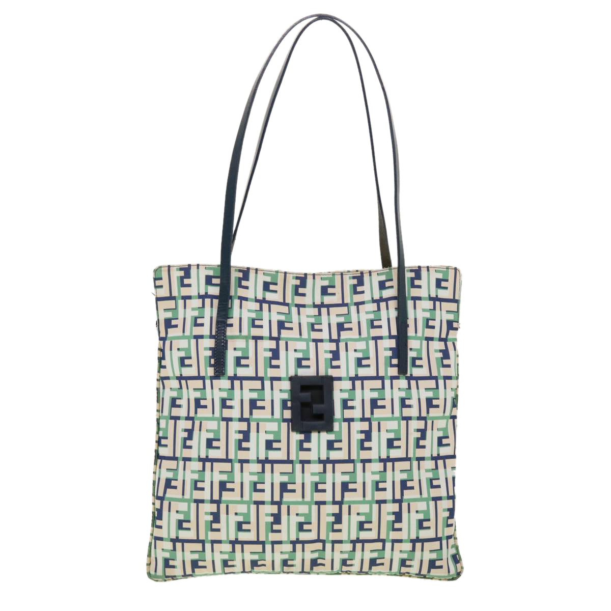 FENDI Zucca Canvas Tote Bag Green Auth yk6886B