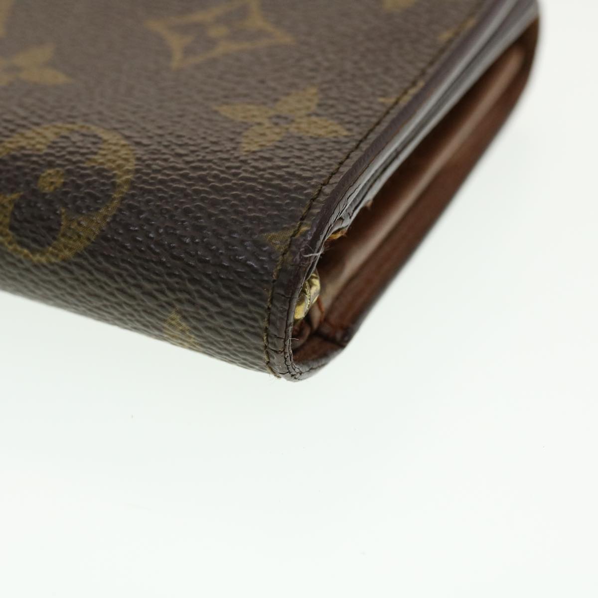 LOUIS VUITTON Monogram Porte Monnaie Billets Tresor Wallet M61730 Auth yk6921