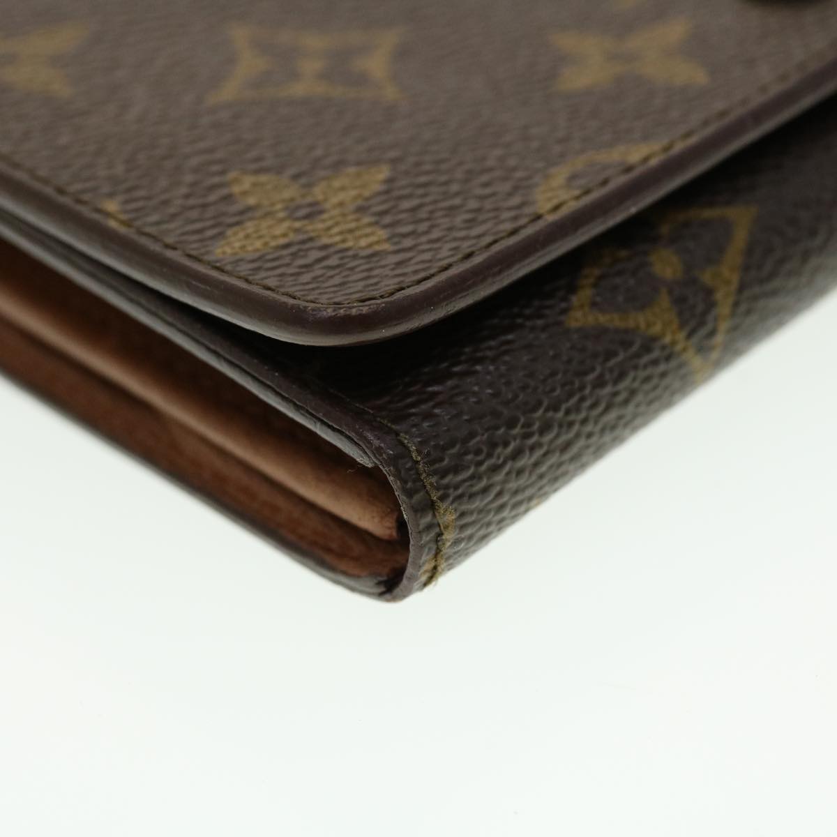 LOUIS VUITTON Monogram Porte Monnaie Billets Tresor Wallet M61730 Auth yk6921