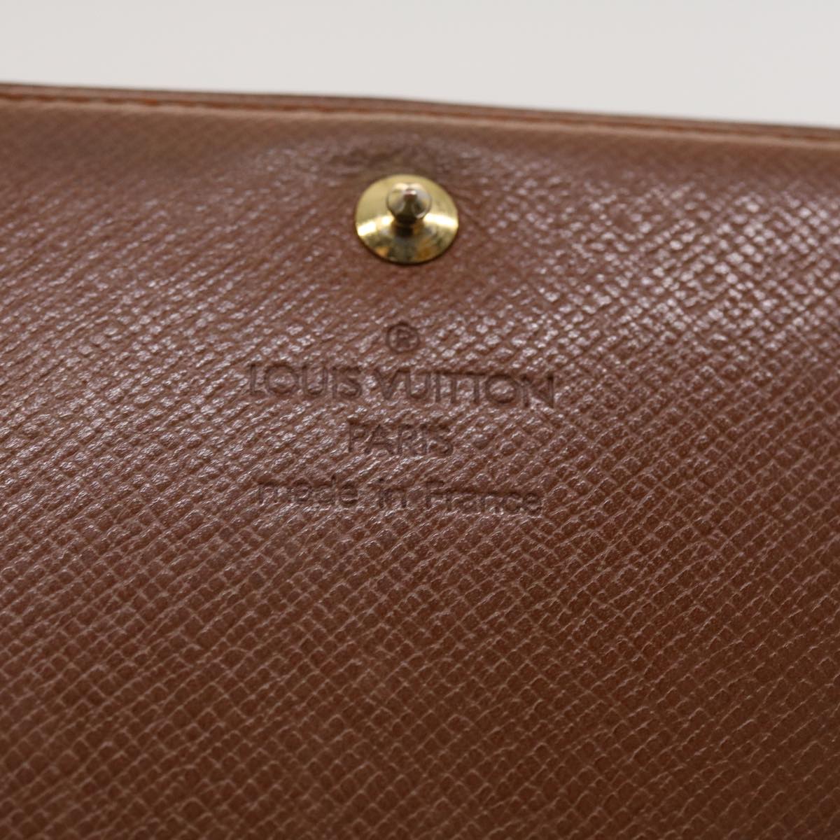 LOUIS VUITTON Monogram Porte Monnaie Billets Tresor Wallet M61730 Auth yk6921