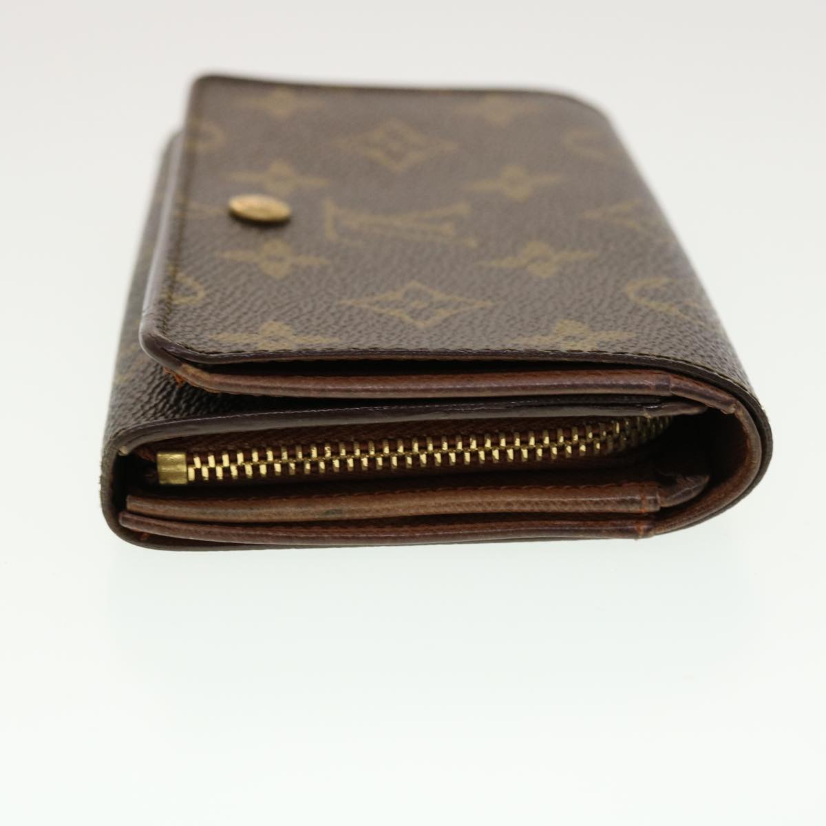 LOUIS VUITTON Monogram Porte Monnaie Billets Tresor Wallet M61730 Auth yk6921