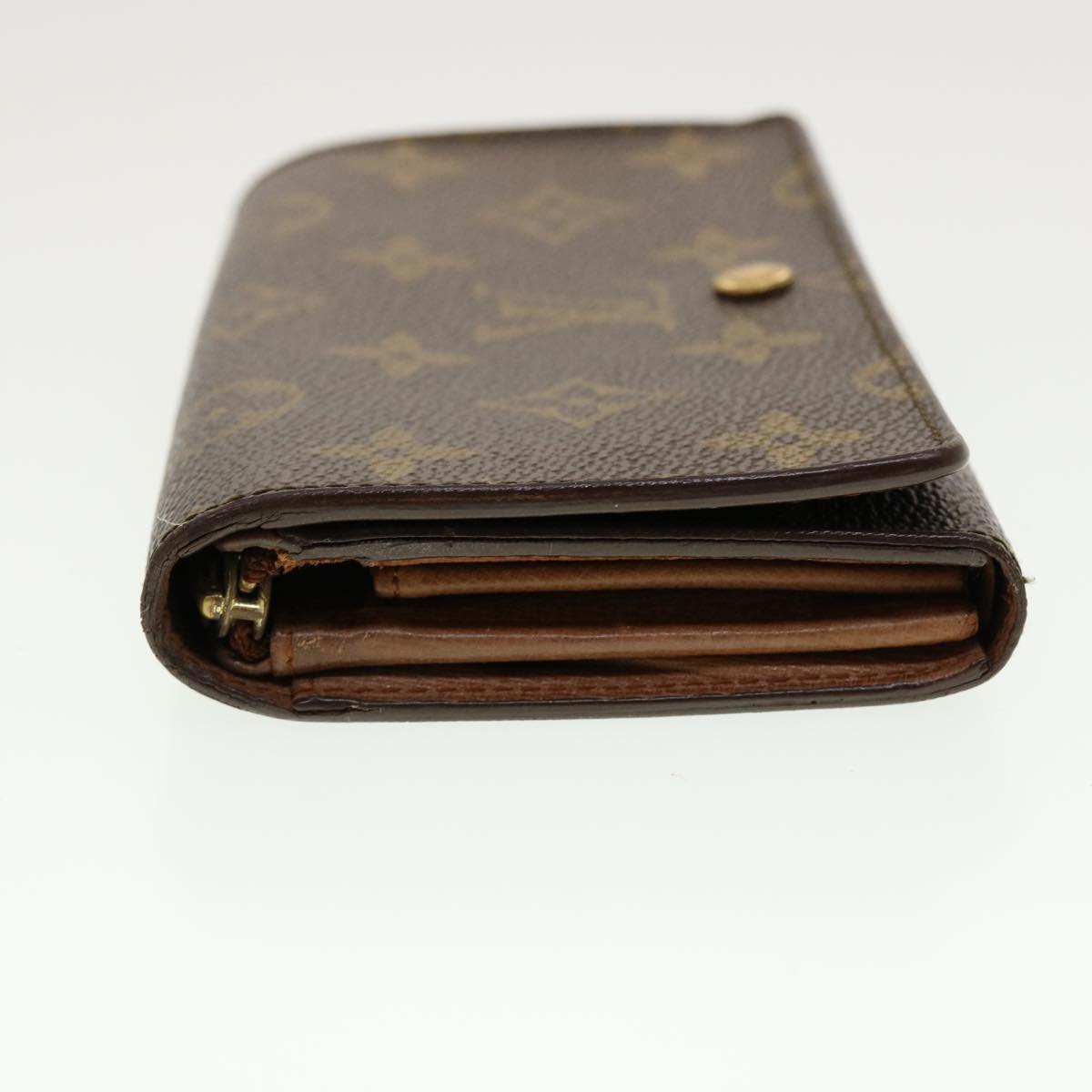 LOUIS VUITTON Monogram Porte Monnaie Billets Tresor Wallet M61730 Auth yk6921