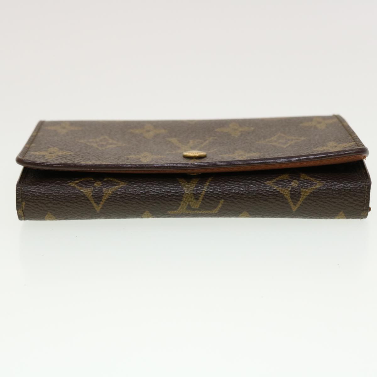 LOUIS VUITTON Monogram Porte Monnaie Billets Tresor Wallet M61730 Auth yk6921