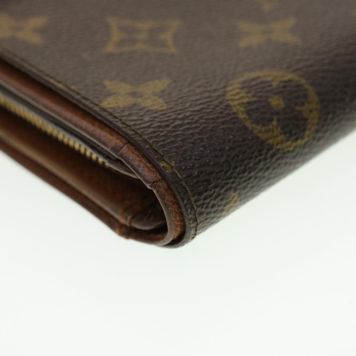 LOUIS VUITTON Monogram Porte Monnaie Billets Tresor Wallet M61730 Auth yk6921