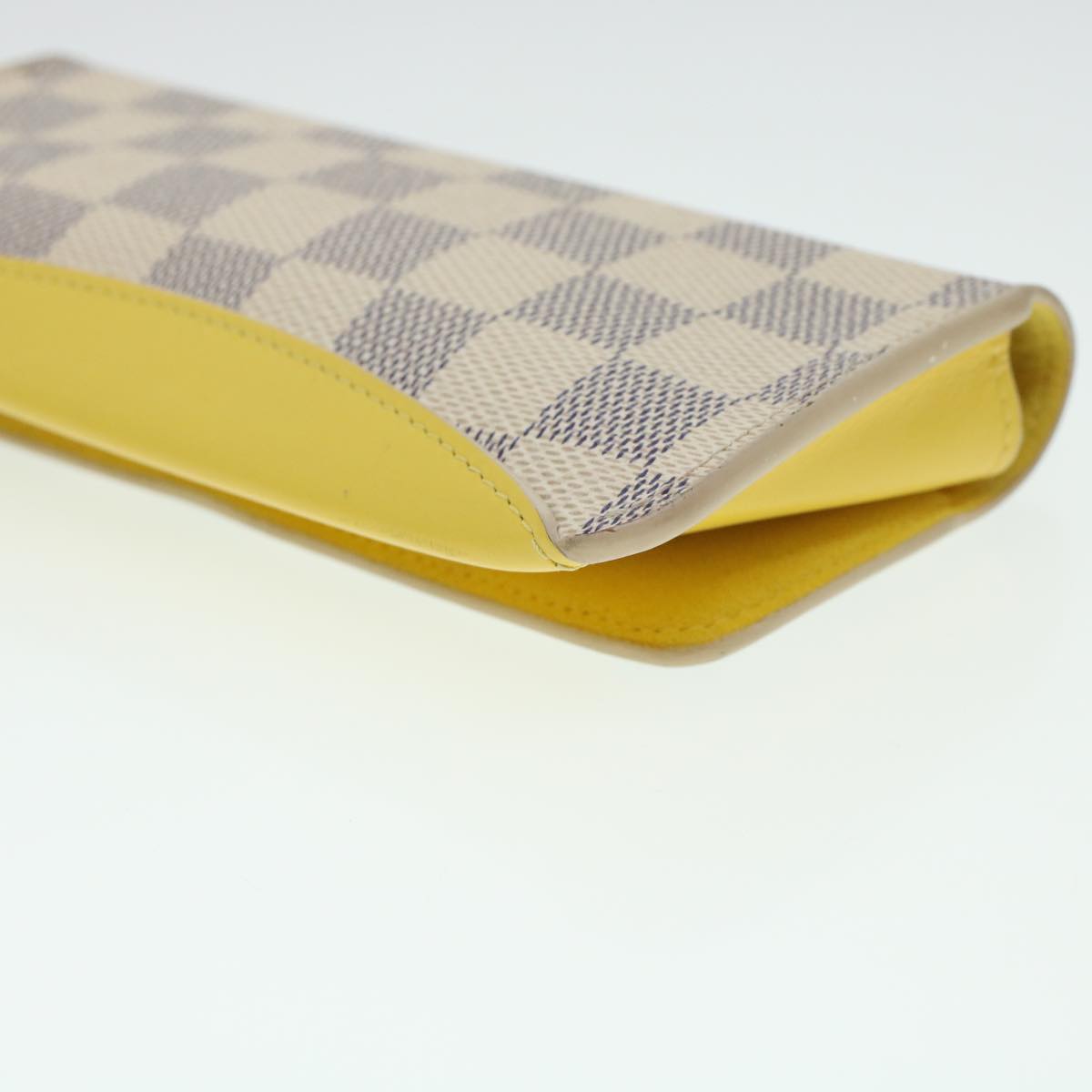 LOUIS VUITTON Damier Azur Etui Lunette Woody Glasses Case GI0388 LV Auth yk6958