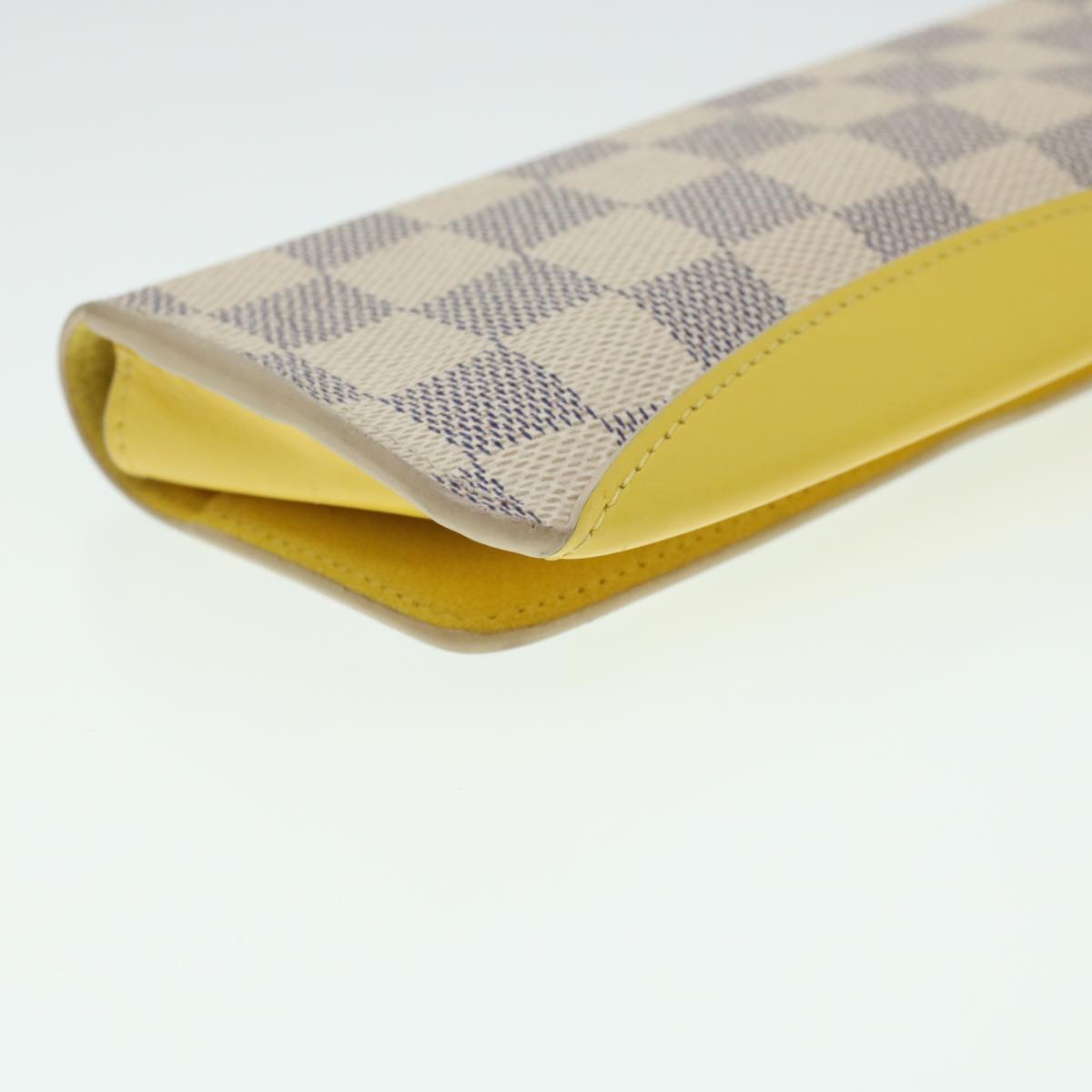 LOUIS VUITTON Damier Azur Etui Lunette Woody Glasses Case GI0388 LV Auth yk6958