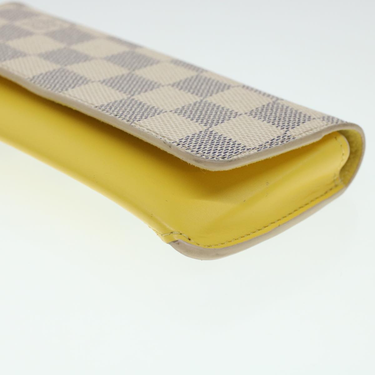 LOUIS VUITTON Damier Azur Etui Lunette Woody Glasses Case GI0388 LV Auth yk6958