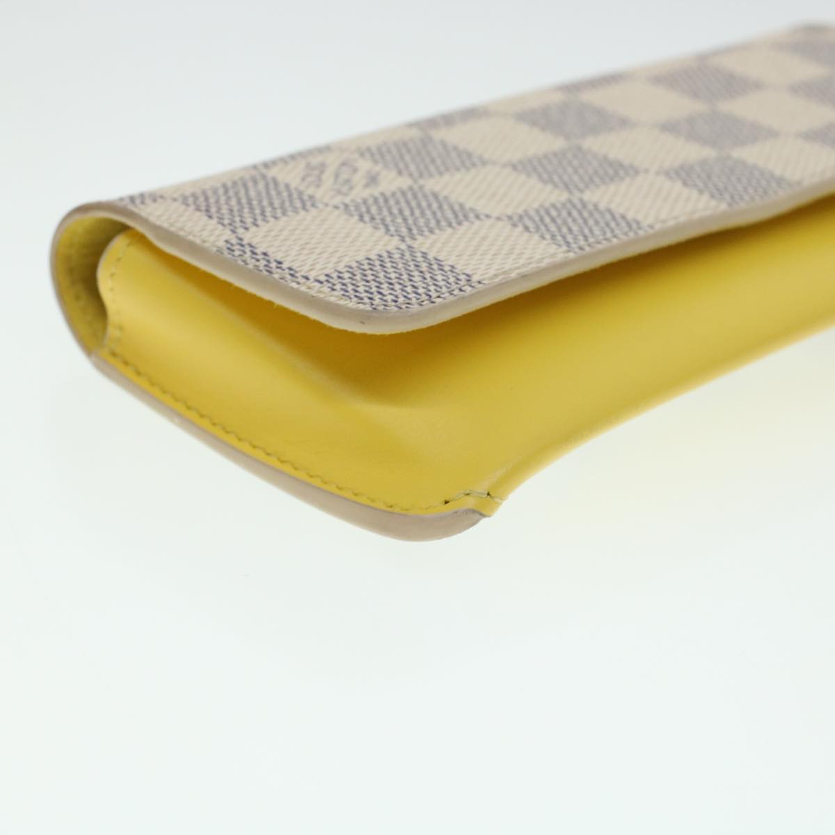 LOUIS VUITTON Damier Azur Etui Lunette Woody Glasses Case GI0388 LV Auth yk6958