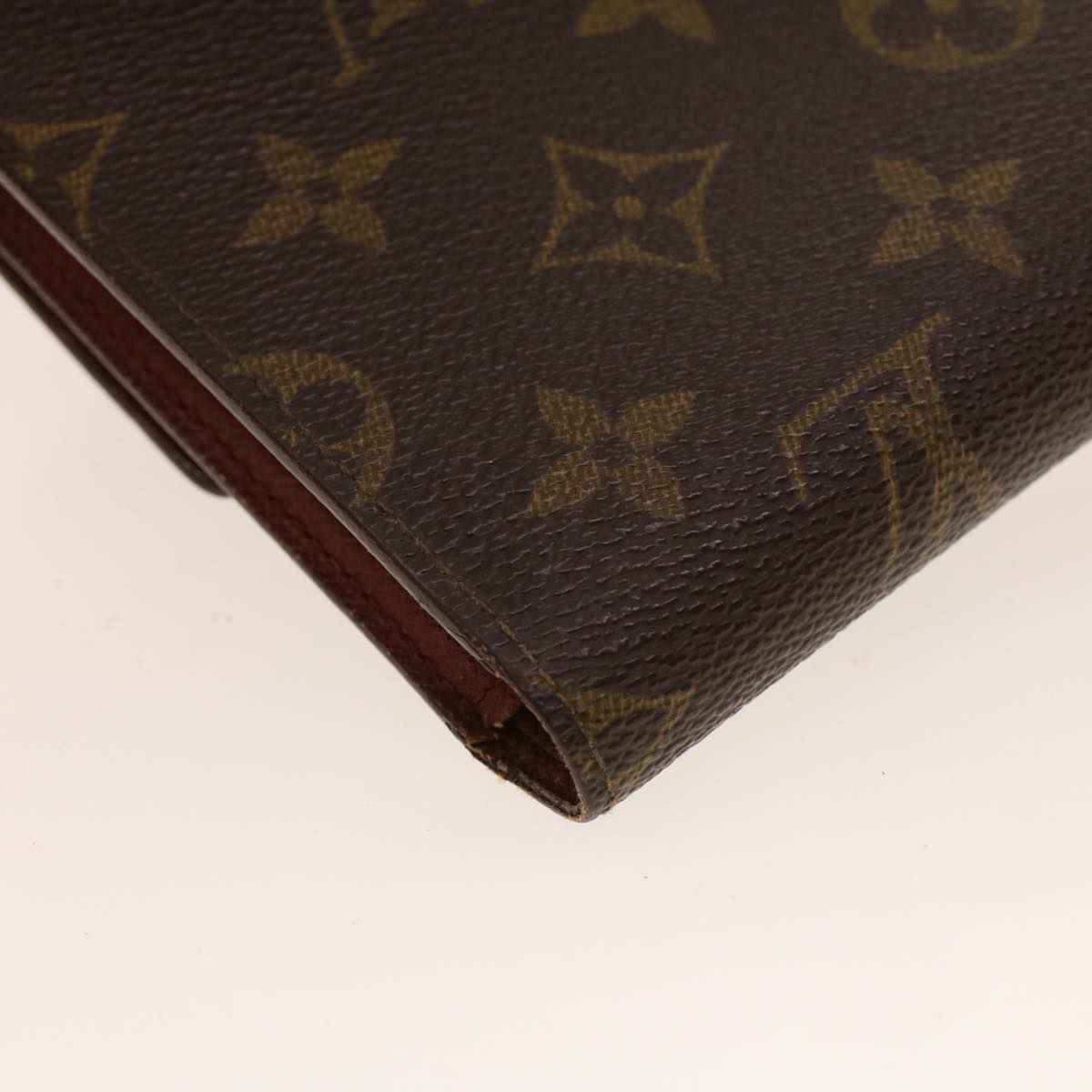 LOUIS VUITTON Monogram Porte Tresor Etui chequier Wallet M61200 LV Auth yk6974