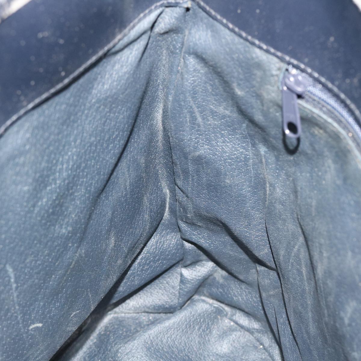 Burberrys Nova Check Shoulder Bag PVC Leather Navy Auth yk7007B