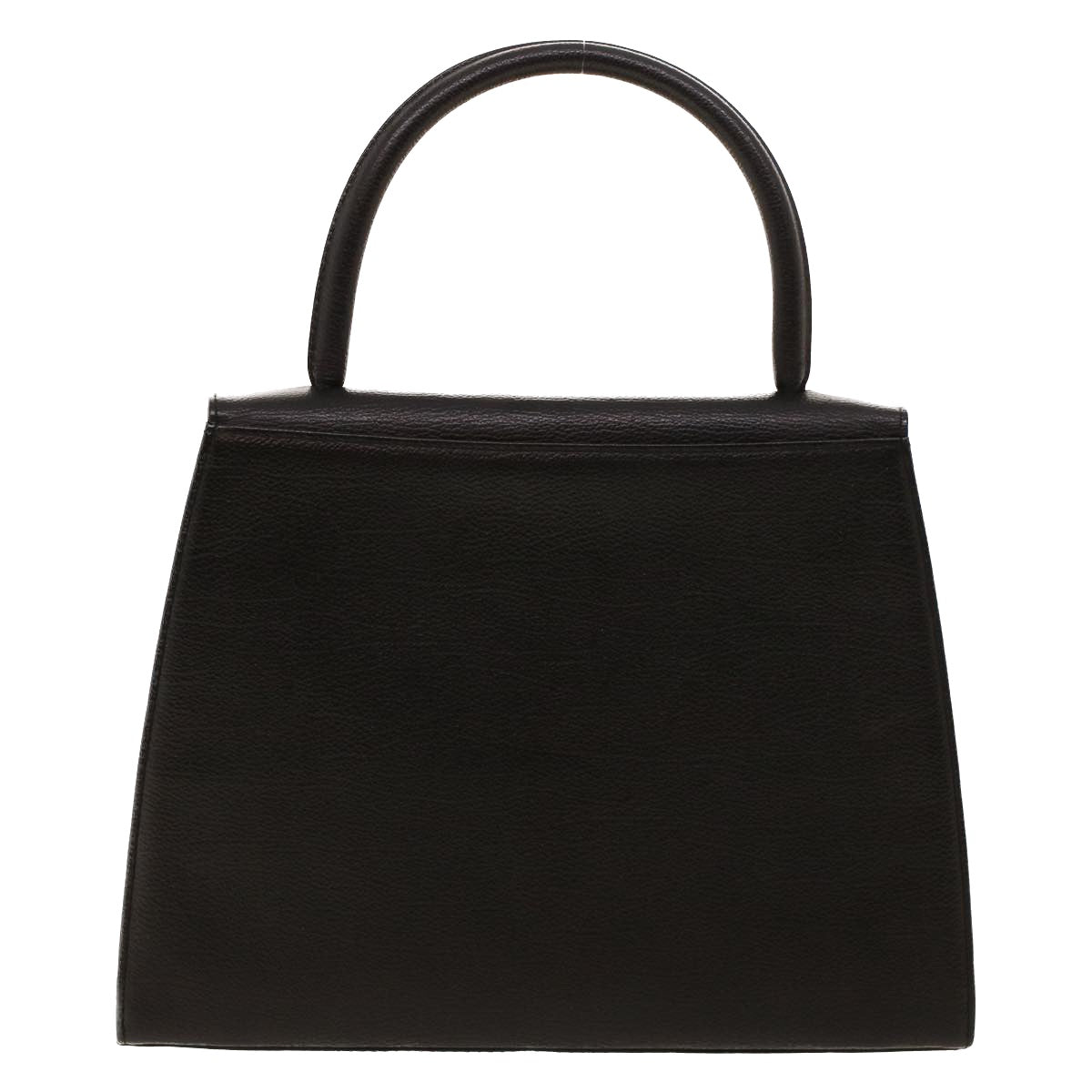 SAINT LAURENT Hand Bag Leather Black Auth yk7012B - 0