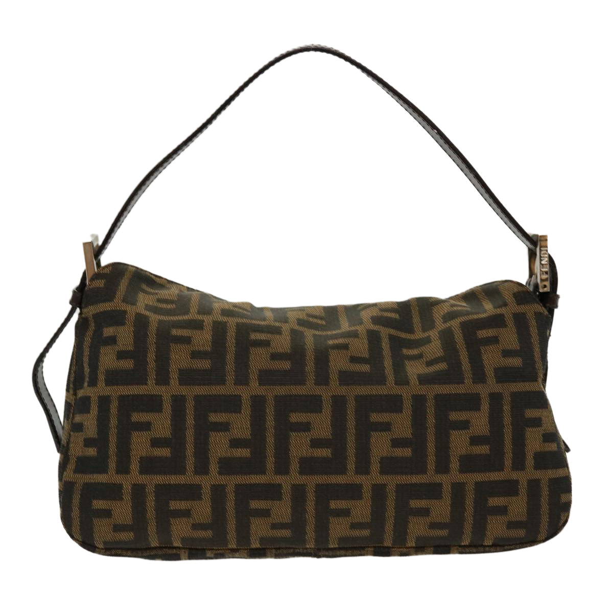 FENDI Zucca Canvas Mamma Baguette Shoulder Bag Brown 2305.26725.008 Auth yk7016B - 0