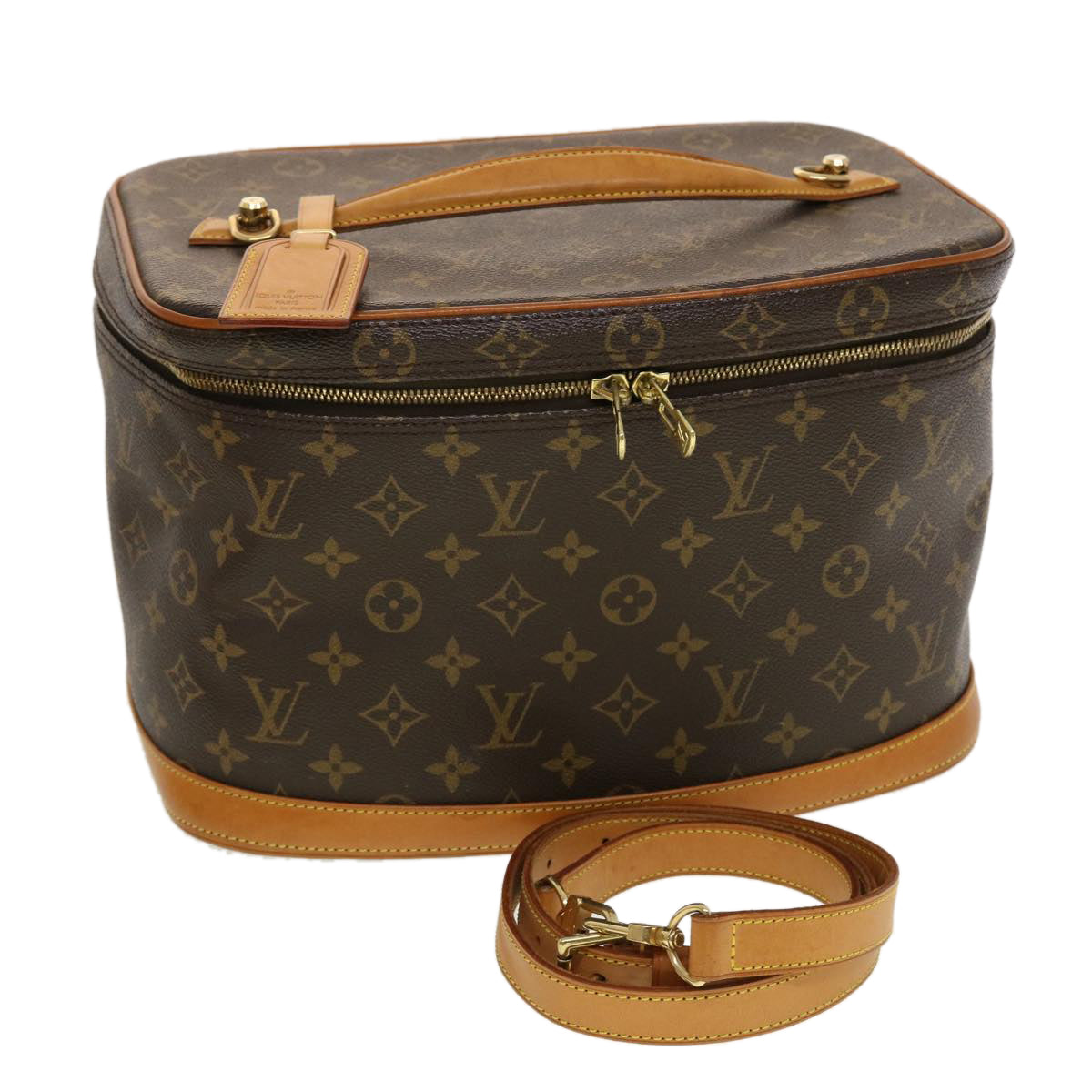 LOUIS VUITTON Monogram Nice Hand Bag 2way M47280 LV Auth yk7060B