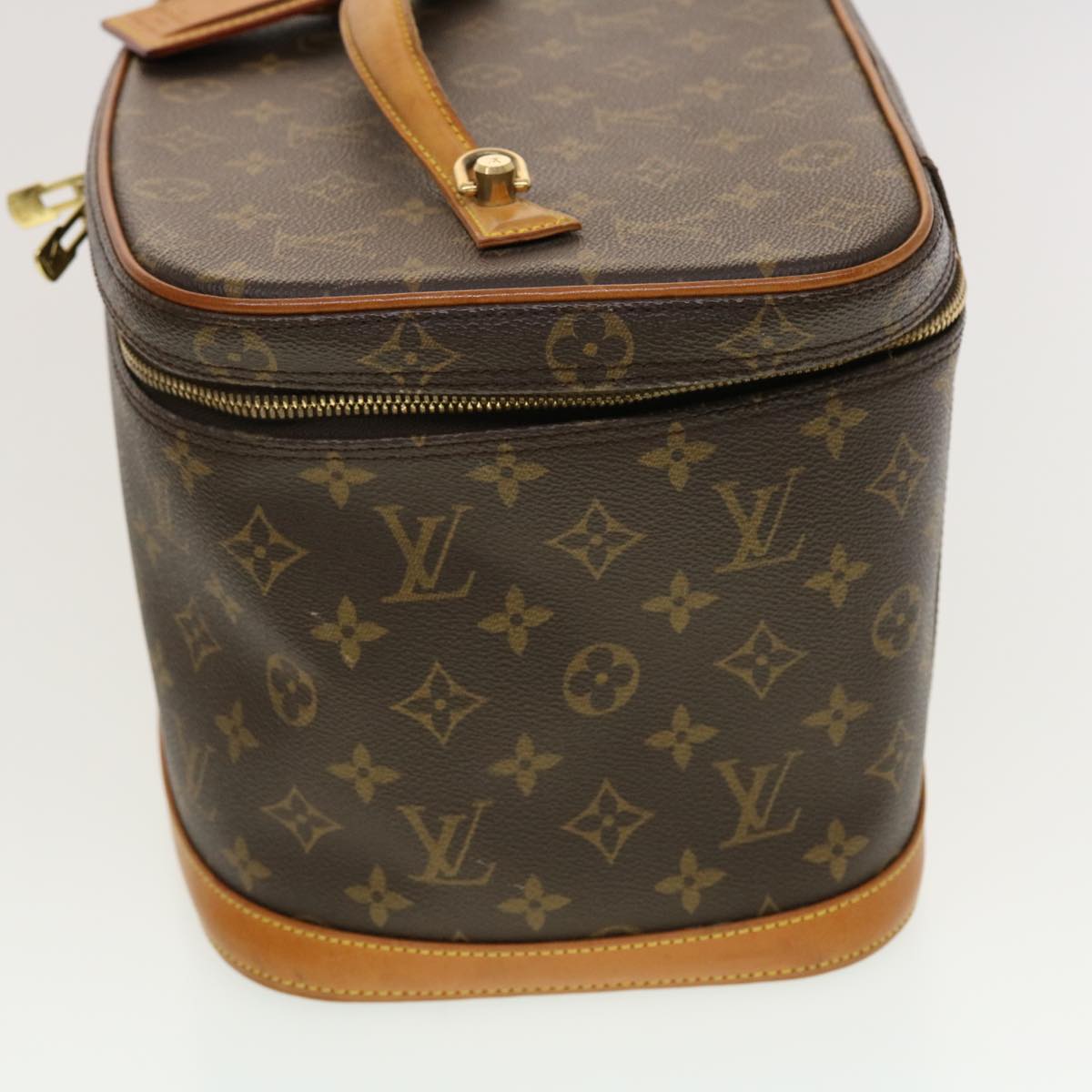 LOUIS VUITTON Monogram Nice Hand Bag 2way M47280 LV Auth yk7060B